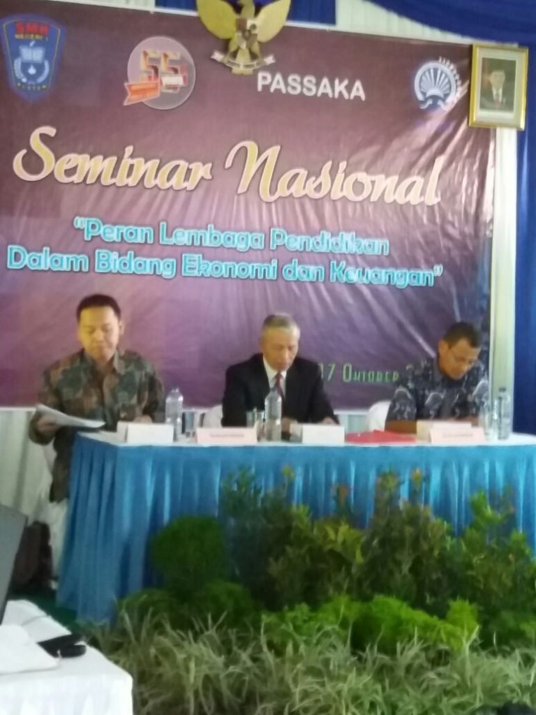 Seminar Nasional di SMK N 1 Klaten “Peran Lembaga Pendidikan Dalam Bidang Ekonomi Dan Keuangan”